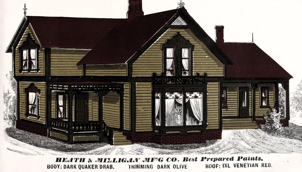 An illustration from Prepared paints : Heath & Milligan Mfg. Co., Chicago, Ill., 1890, leaf 9