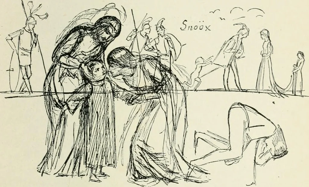 An illustration from Pre-Raphaelitism and the pre-Raphaelite brotherhood, 1905, leaf 158