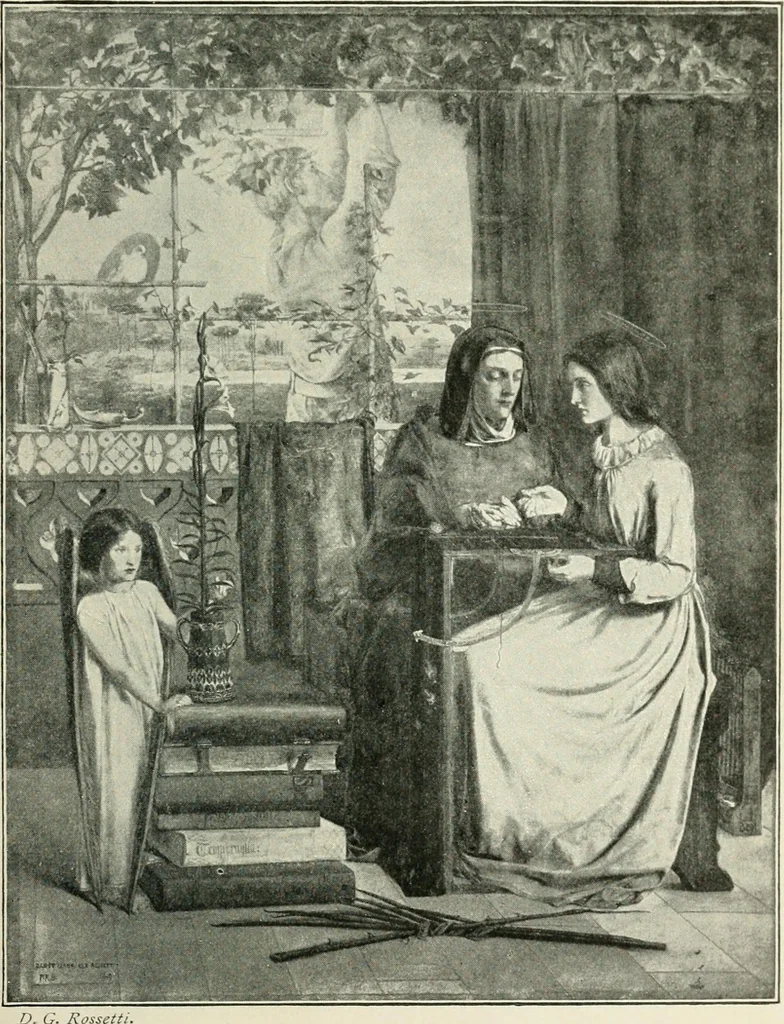 An illustration from Pre-Raphaelitism and the pre-Raphaelite brotherhood, 1905, leaf 162
