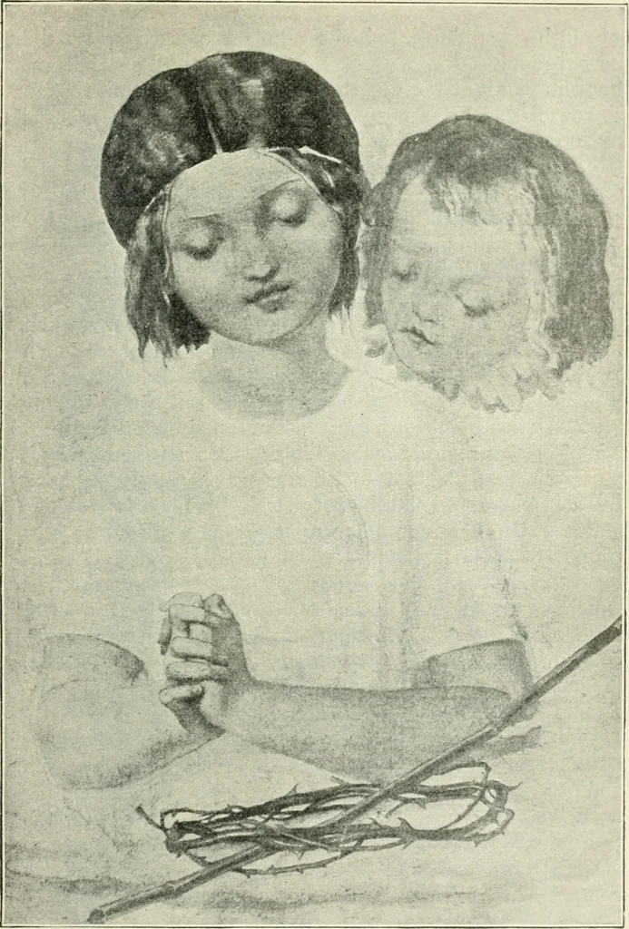An illustration from Pre-Raphaelitism and the pre-Raphaelite brotherhood, 1905, leaf 258