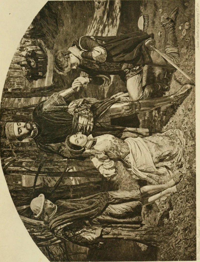 An illustration from Pre-Raphaelitism and the pre-Raphaelite brotherhood, 1905, leaf 308