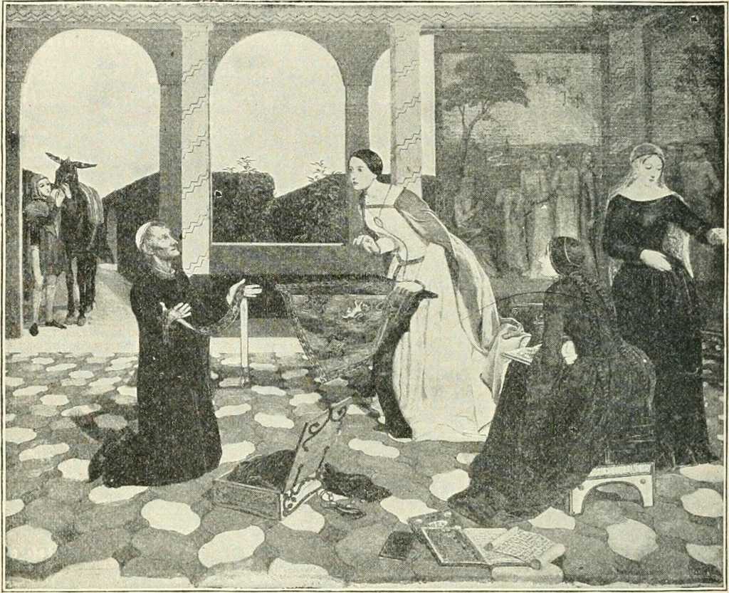 An illustration from Pre-Raphaelitism and the pre-Raphaelite brotherhood, 1905, leaf 325