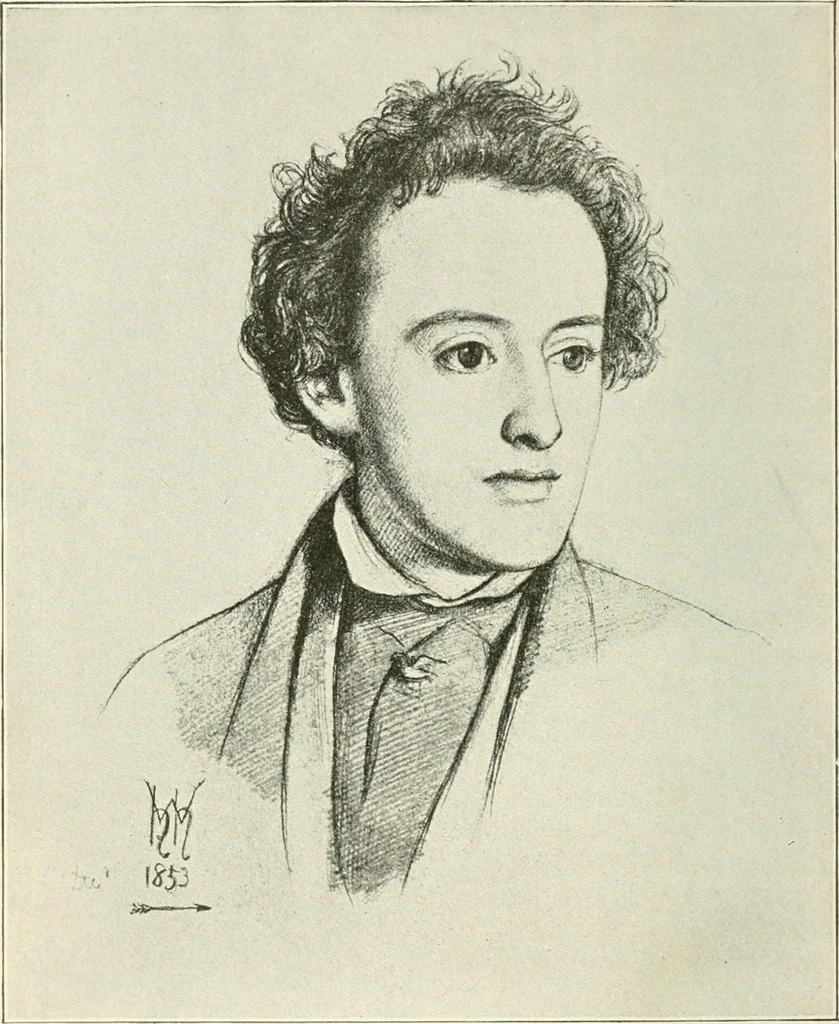 An illustration from Pre-Raphaelitism and the pre-Raphaelite brotherhood, 1905, leaf 399