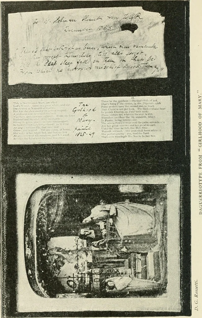 An illustration from Pre-Raphaelitism and the pre-Raphaelite brotherhood, 1905, leaf 425