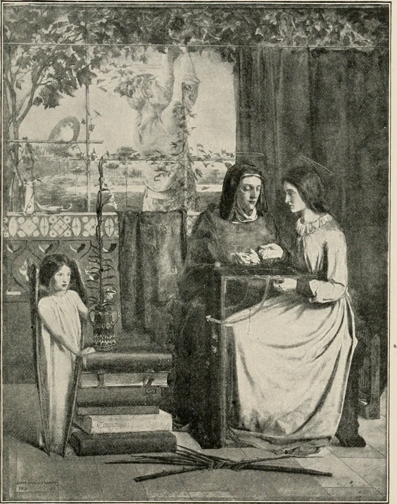 An illustration from Pre-Raphaelitism and the pre-Raphaelite brotherhood, 1905, leaf 162