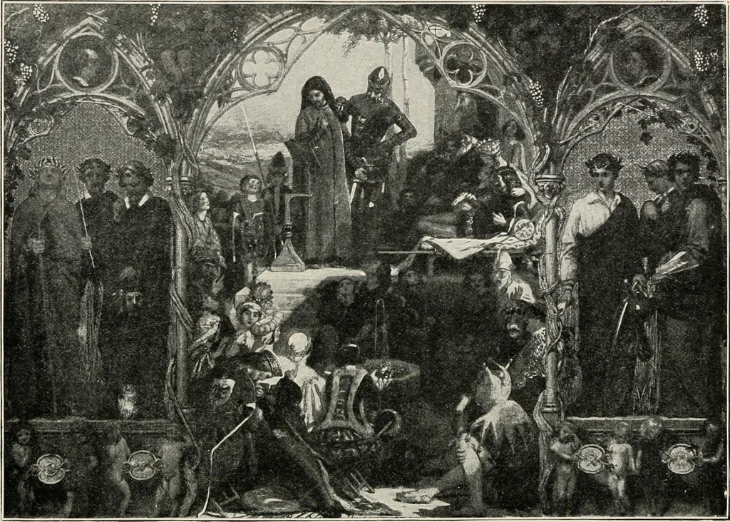 An illustration from Pre-Raphaelitism and the pre-Raphaelite brotherhood, 1905, leaf 167
