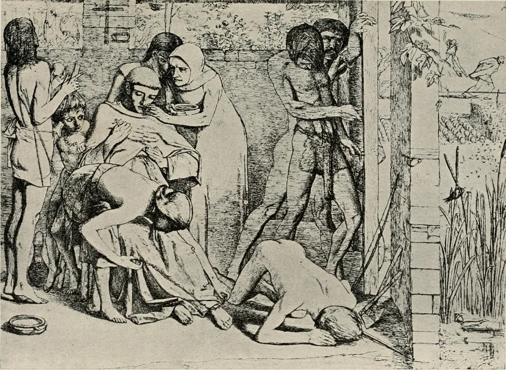 An illustration from Pre-Raphaelitism and the pre-Raphaelite brotherhood, 1905, leaf 220