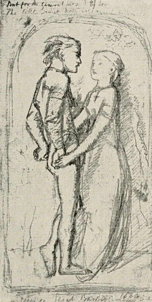 An illustration from Pre-Raphaelitism and the pre-Raphaelite brotherhood, 1905, leaf 336