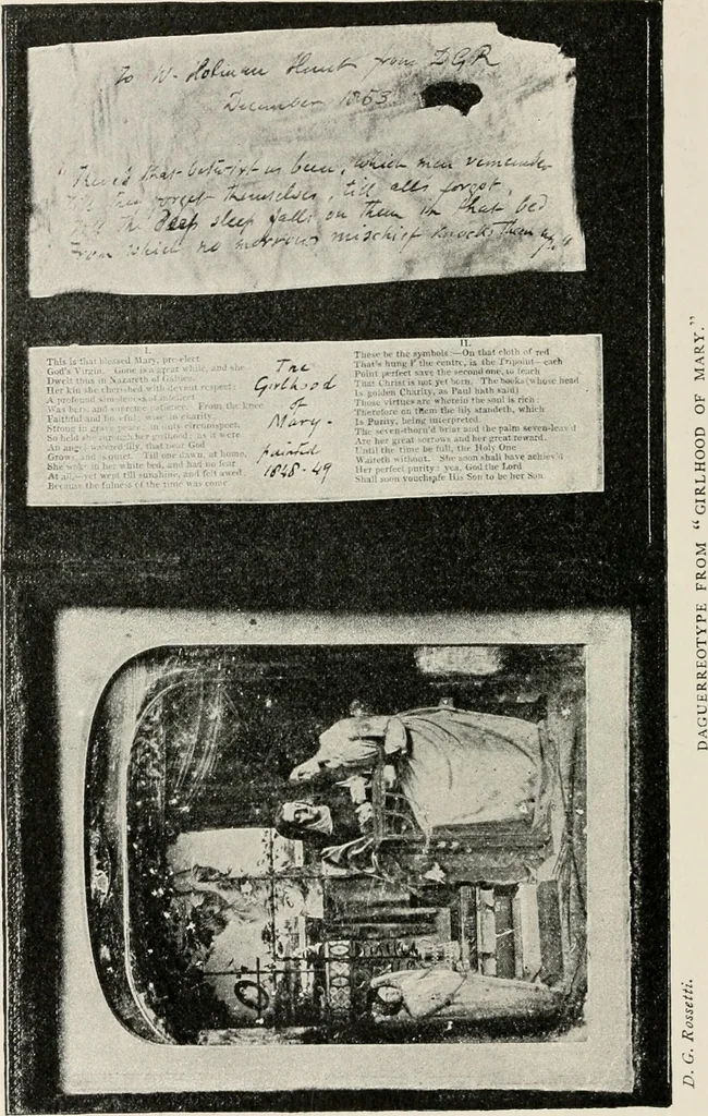 An illustration from Pre-Raphaelitism and the pre-Raphaelite brotherhood, 1905, leaf 425