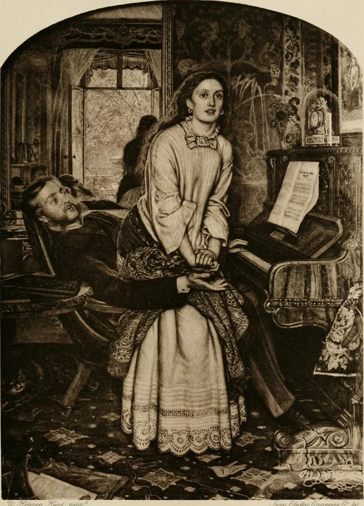 An illustration from Pre-Raphaelitism and the pre-Raphaelite brotherhood, 1905, leaf 514