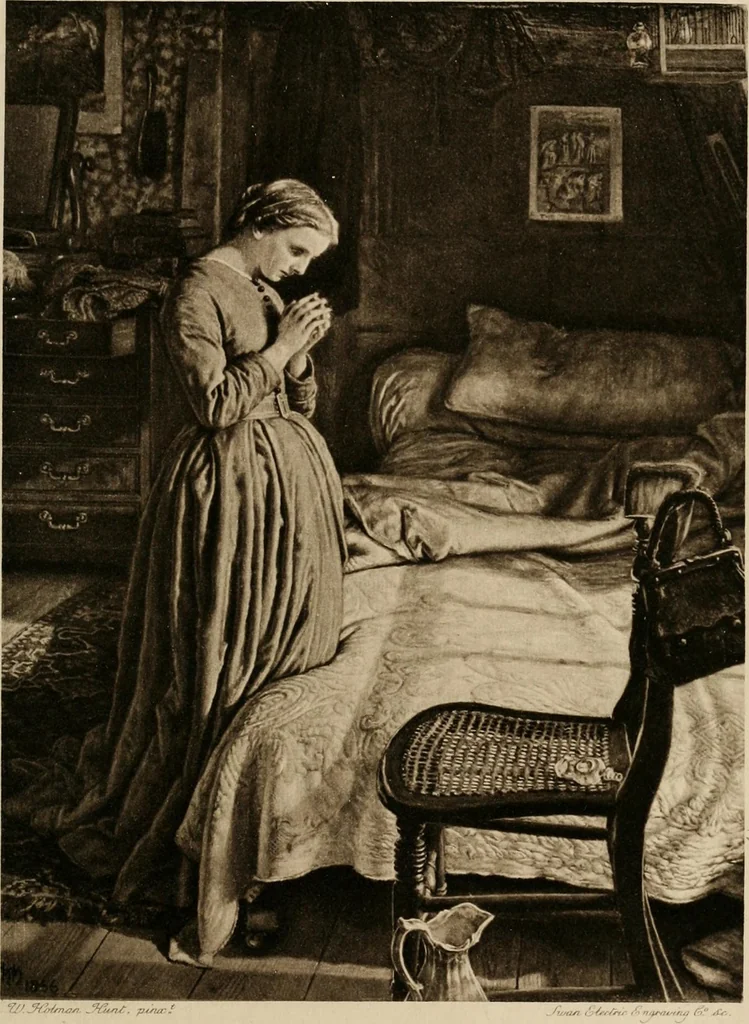 An illustration from Pre-Raphaelitism and the pre-Raphaelite brotherhood, 1905, leaf 98