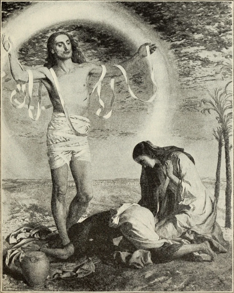 An illustration from Pre-Raphaelitism and the Pre-Raphaelite Brotherhood, 1905, leaf 116
