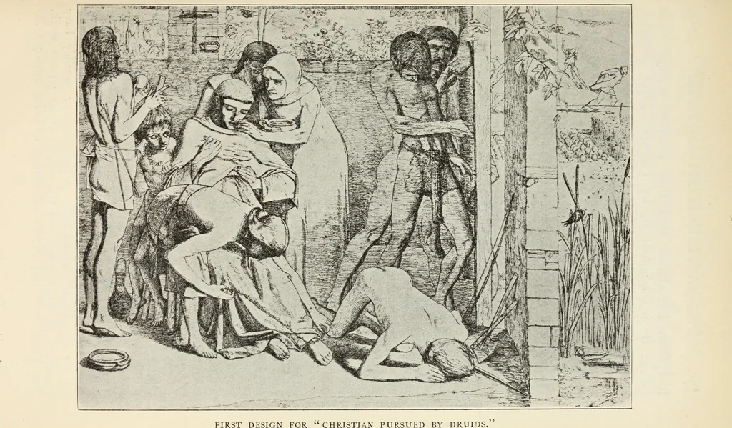 An illustration from Pre-Raphaelitism and the Pre-Raphaelite Brotherhood, 1905, leaf 220