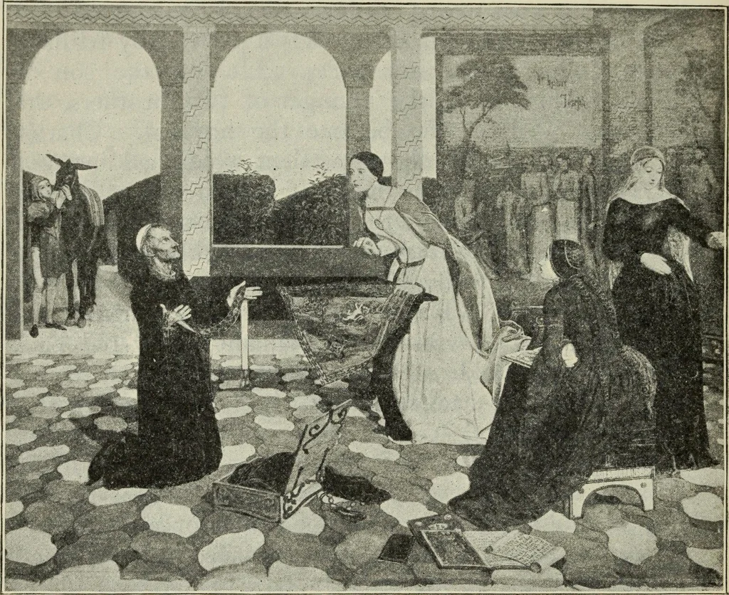 An illustration from Pre-Raphaelitism and the Pre-Raphaelite Brotherhood, 1905, leaf 327