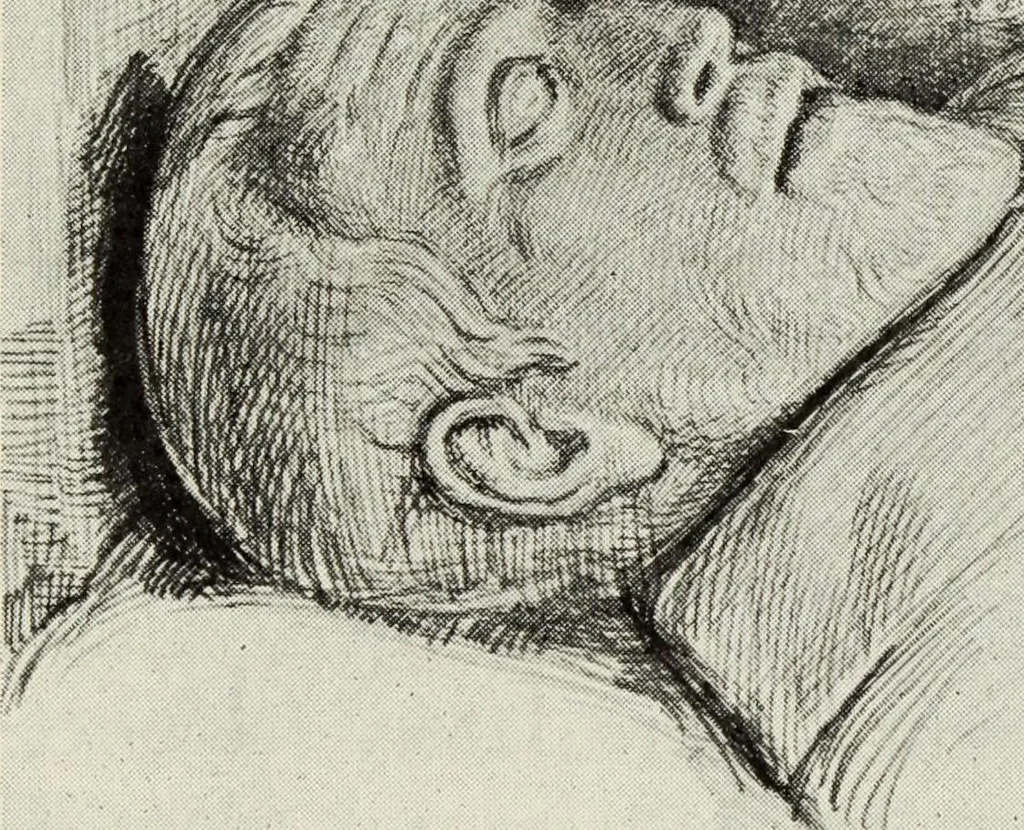 An illustration from Pre-Raphaelitism and the Pre-Raphaelite Brotherhood, 1905, leaf 356