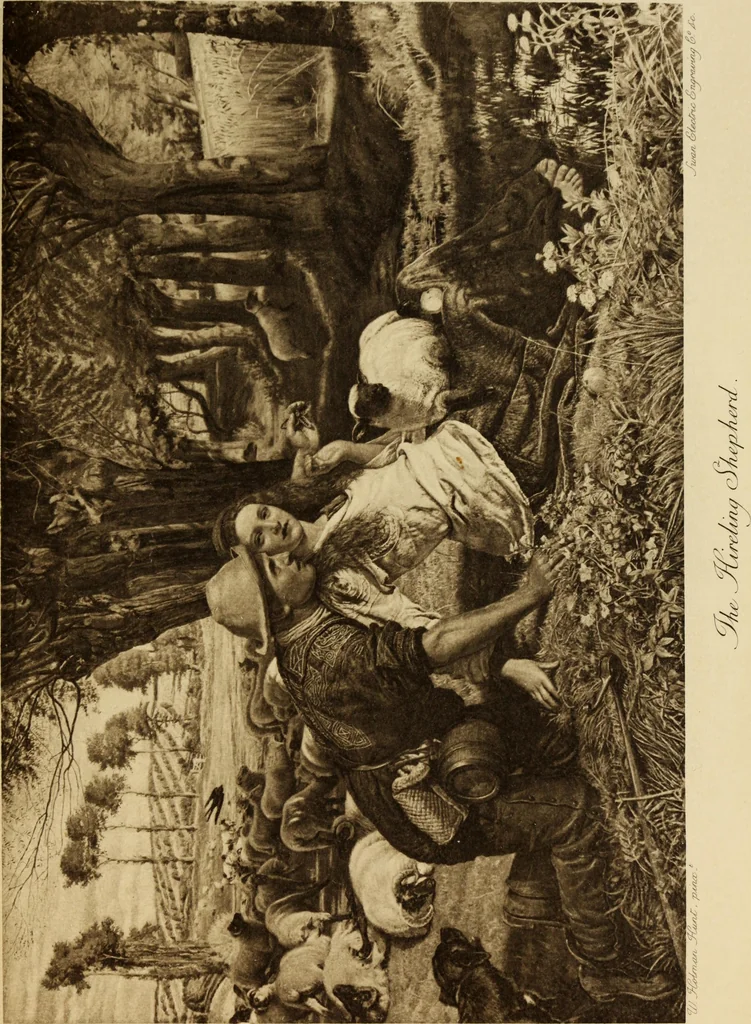 An illustration from Pre-Raphaelitism and the Pre-Raphaelite Brotherhood, 1905, leaf 358