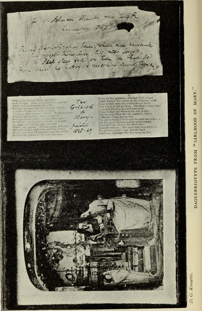 An illustration from Pre-Raphaelitism and the Pre-Raphaelite Brotherhood, 1905, leaf 427