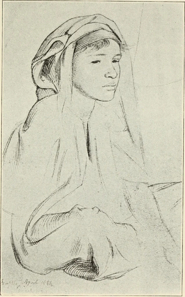 An illustration from Pre-Raphaelitism and the Pre-Raphaelite Brotherhood, 1905, leaf 452