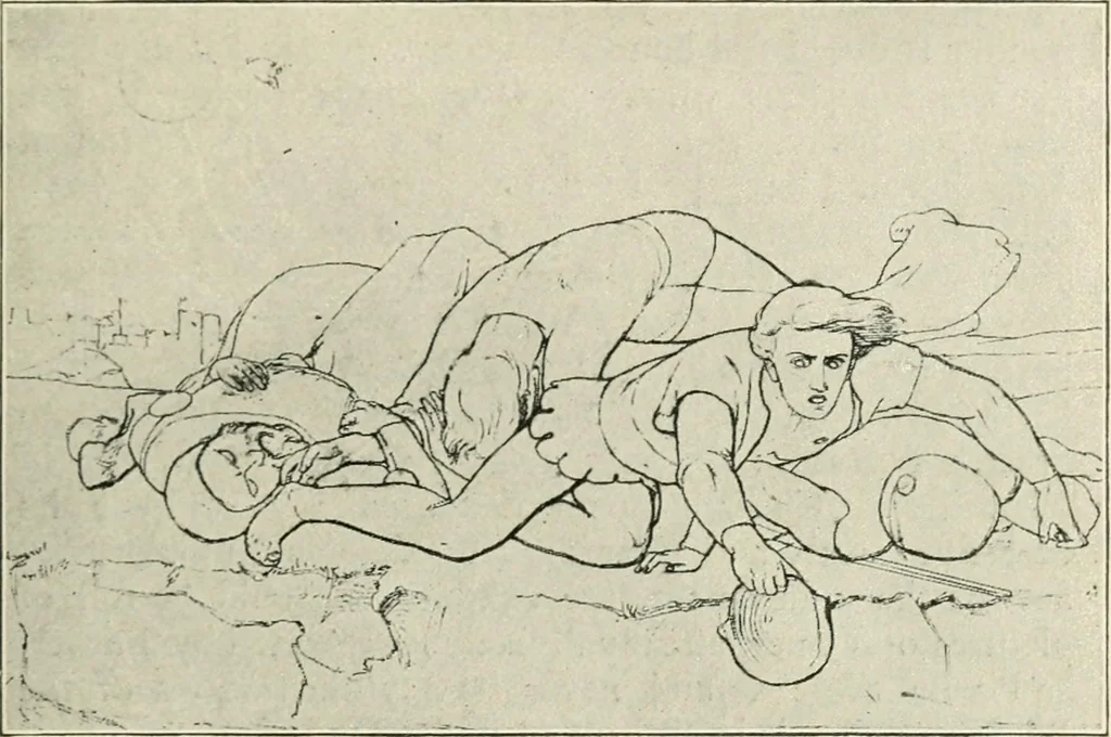 An illustration from Pre-Raphaelitism and the pre-Raphaelite brotherhood, 1905, leaf 106