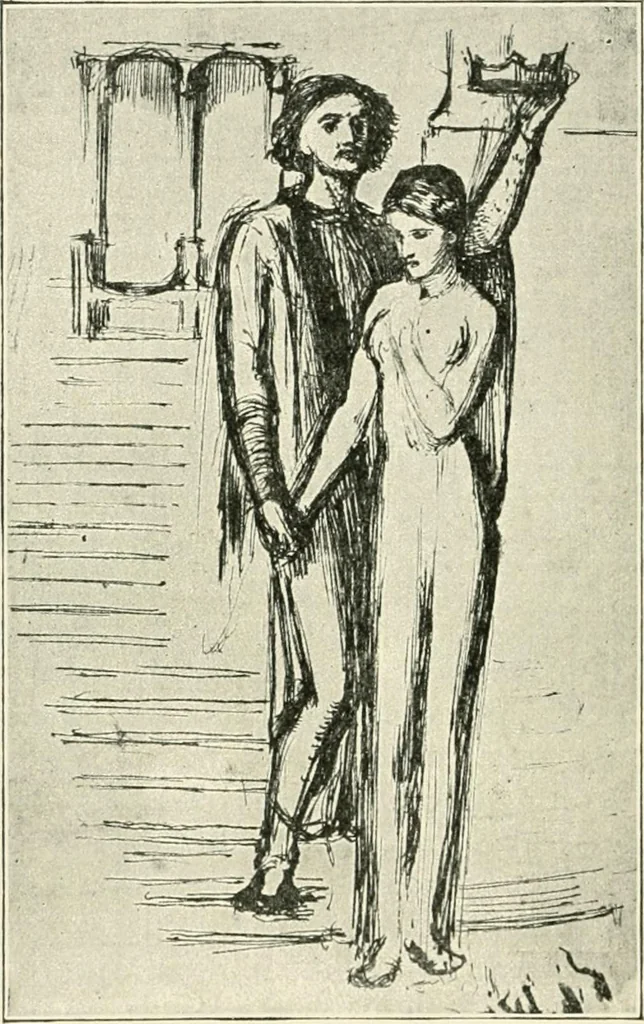 An illustration from Pre-Raphaelitism and the pre-Raphaelite brotherhood, 1905, leaf 125