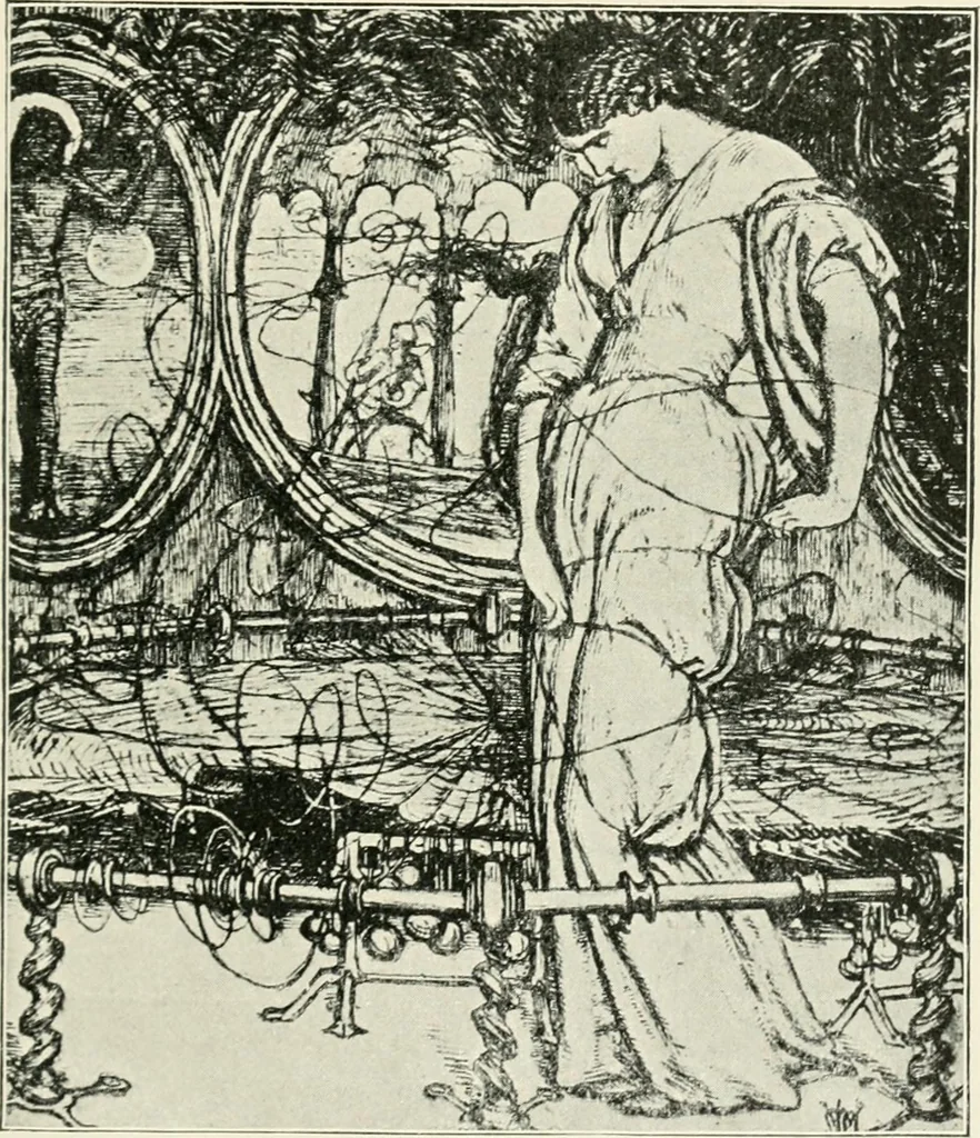 An illustration from Pre-Raphaelitism and the pre-Raphaelite brotherhood, 1905, leaf 128