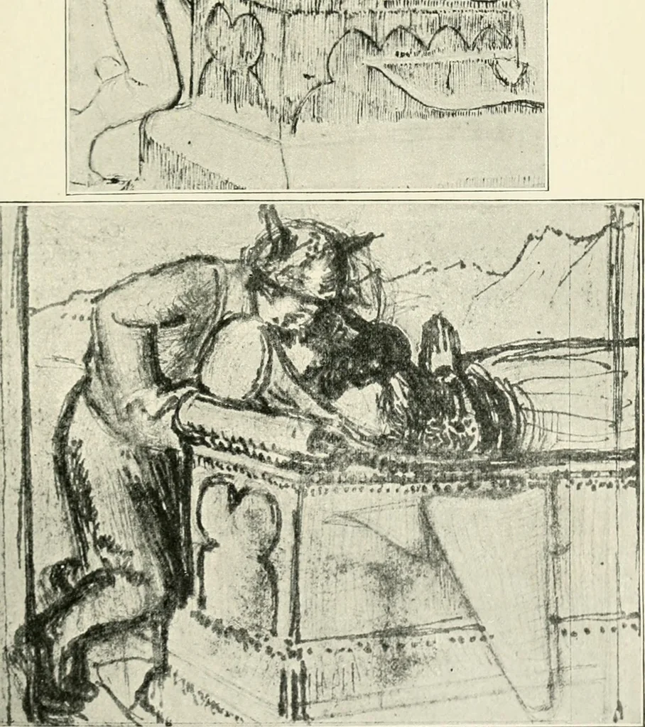 An illustration from Pre-Raphaelitism and the pre-Raphaelite brotherhood, 1905, leaf 134