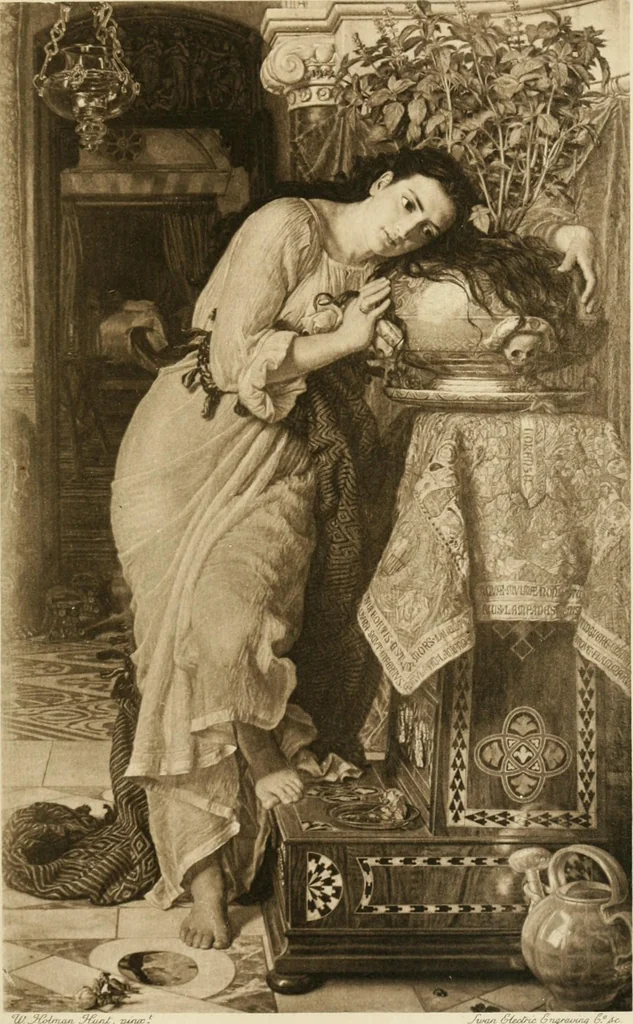 An illustration from Pre-Raphaelitism and the pre-Raphaelite brotherhood, 1905, leaf 294