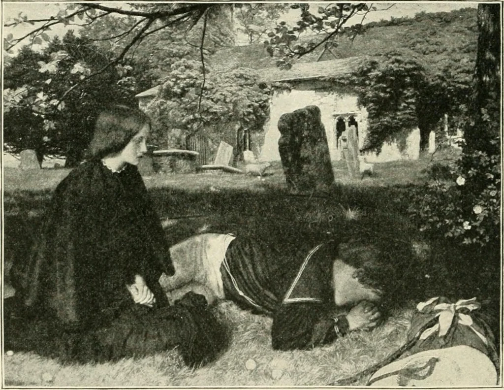 An illustration from Pre-Raphaelitism and the pre-Raphaelite brotherhood, 1905, leaf 379