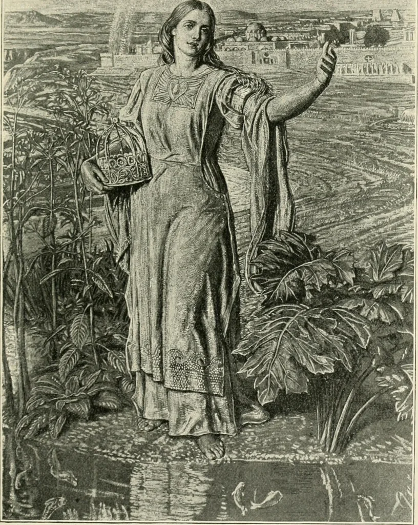 An illustration from Pre-Raphaelitism and the pre-Raphaelite brotherhood, 1905, leaf 452