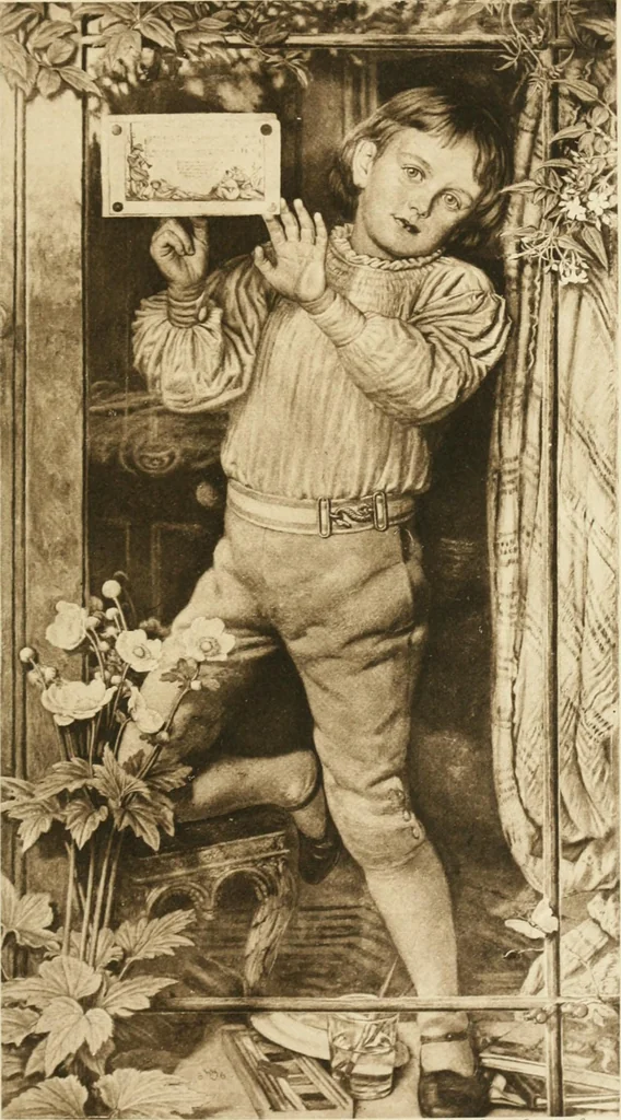 An illustration from Pre-Raphaelitism and the pre-Raphaelite brotherhood, 1905, leaf 474