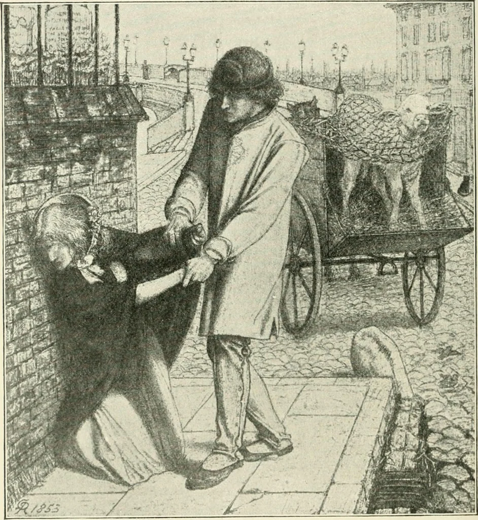 An illustration from Pre-Raphaelitism and the pre-Raphaelite brotherhood, 1905, leaf 489