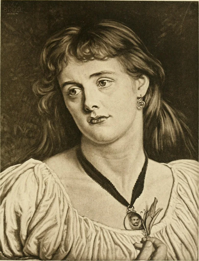 An illustration from Pre-Raphaelitism and the pre-Raphaelite brotherhood, 1905, leaf 518