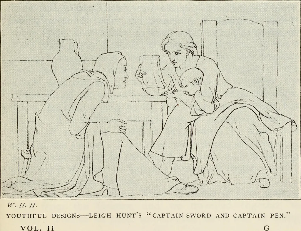 An illustration from Pre-Raphaelitism and the Pre-Raphaelite Brotherhood, 1905, leaf 106