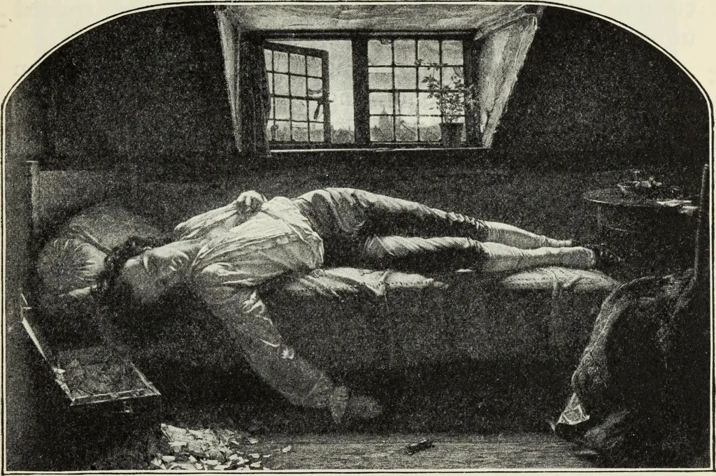An illustration from Pre-Raphaelitism and the Pre-Raphaelite Brotherhood, 1905, leaf 114