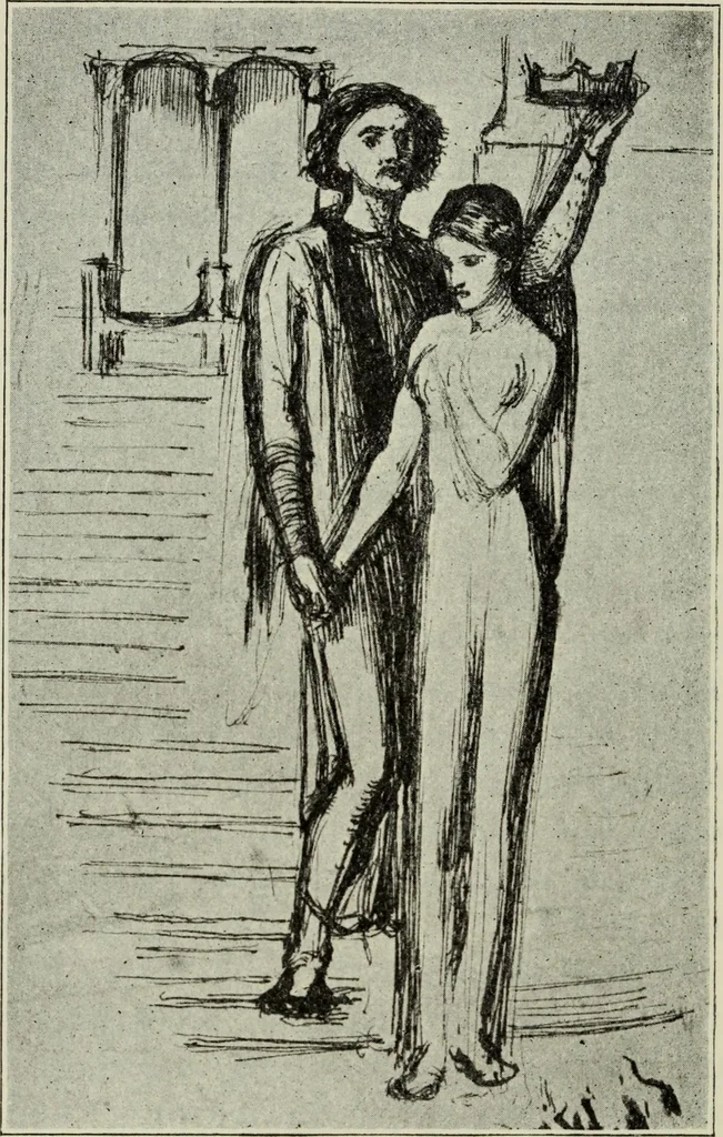 An illustration from Pre-Raphaelitism and the Pre-Raphaelite Brotherhood, 1905, leaf 125