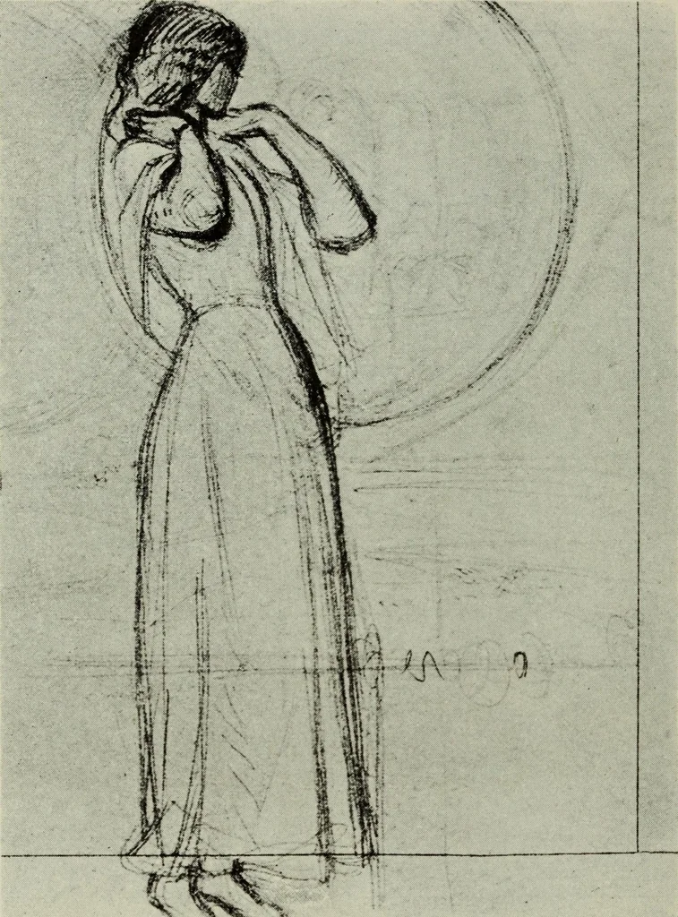 An illustration from Pre-Raphaelitism and the Pre-Raphaelite Brotherhood, 1905, leaf 127