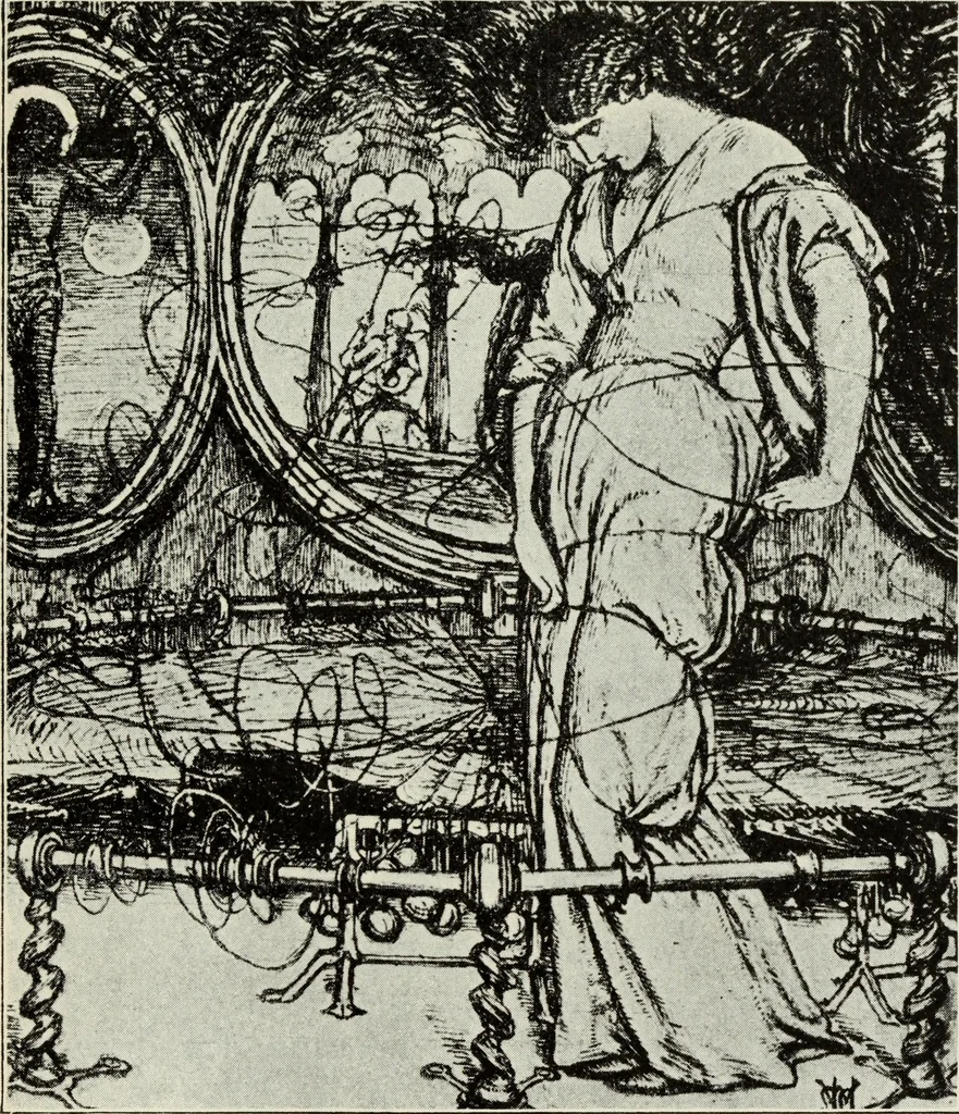 An illustration from Pre-Raphaelitism and the Pre-Raphaelite Brotherhood, 1905, leaf 128