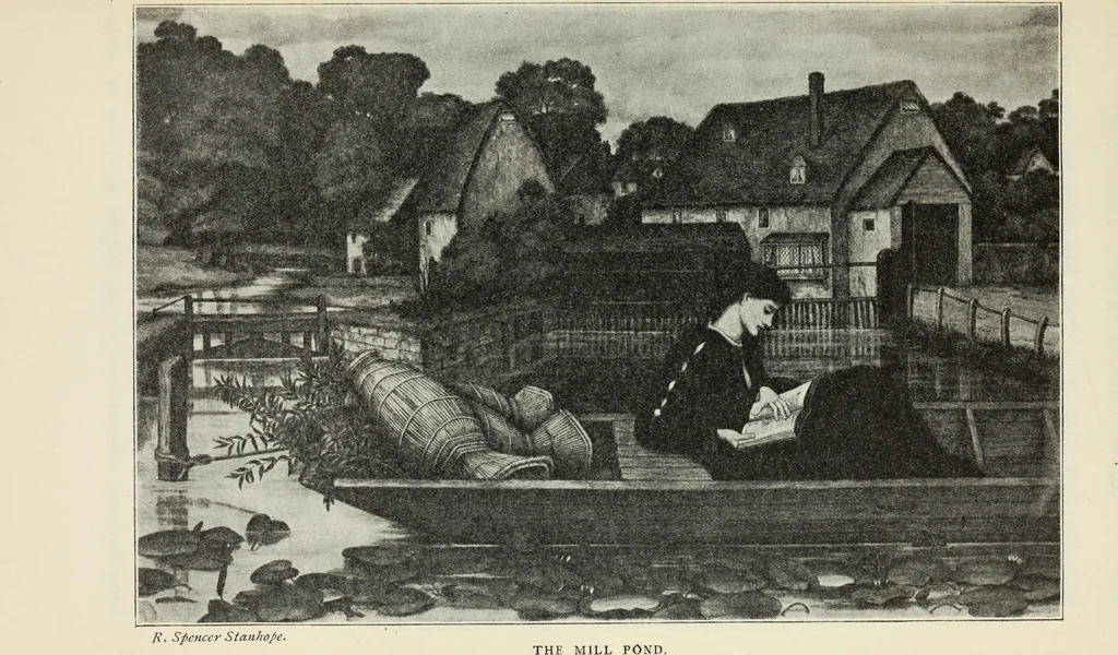 An illustration from Pre-Raphaelitism and the Pre-Raphaelite Brotherhood, 1905, leaf 164