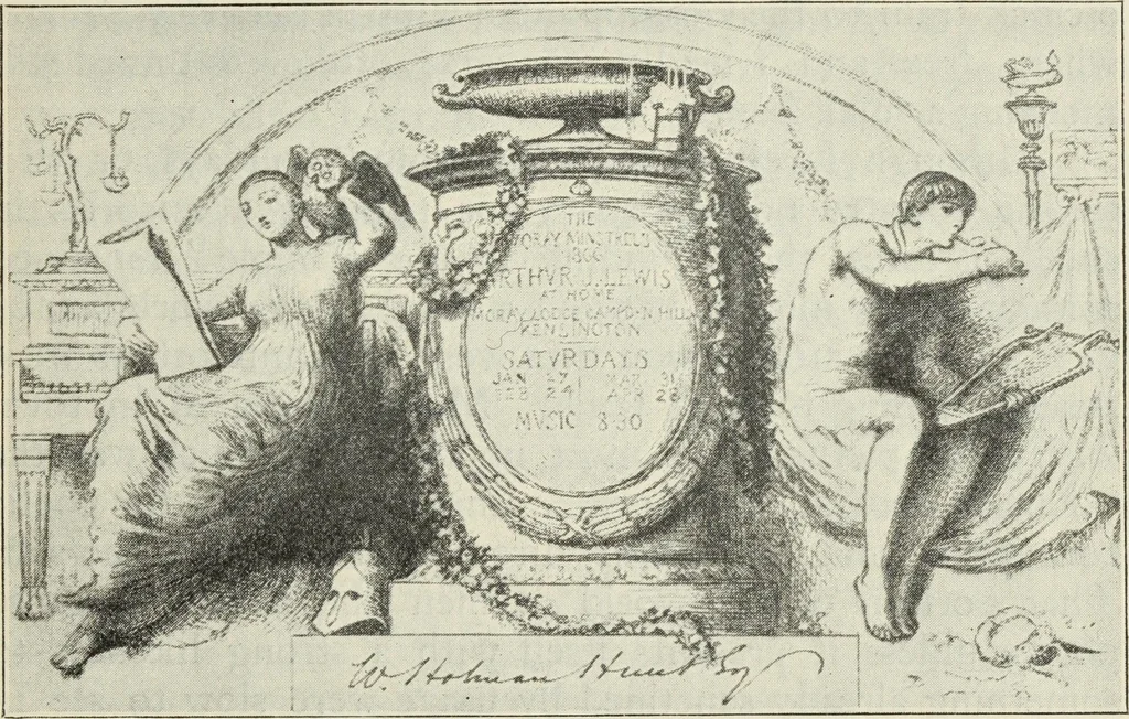 An illustration from Pre-Raphaelitism and the Pre-Raphaelite Brotherhood, 1905, leaf 182