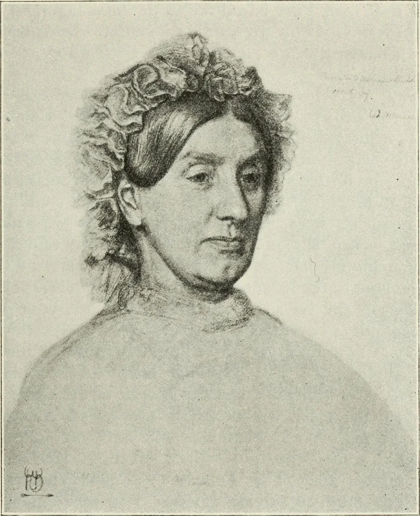 An illustration from Pre-Raphaelitism and the Pre-Raphaelite Brotherhood, 1905, leaf 216