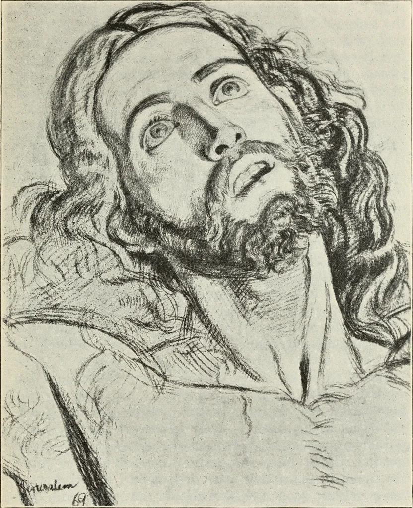 An illustration from Pre-Raphaelitism and the Pre-Raphaelite Brotherhood, 1905, leaf 342