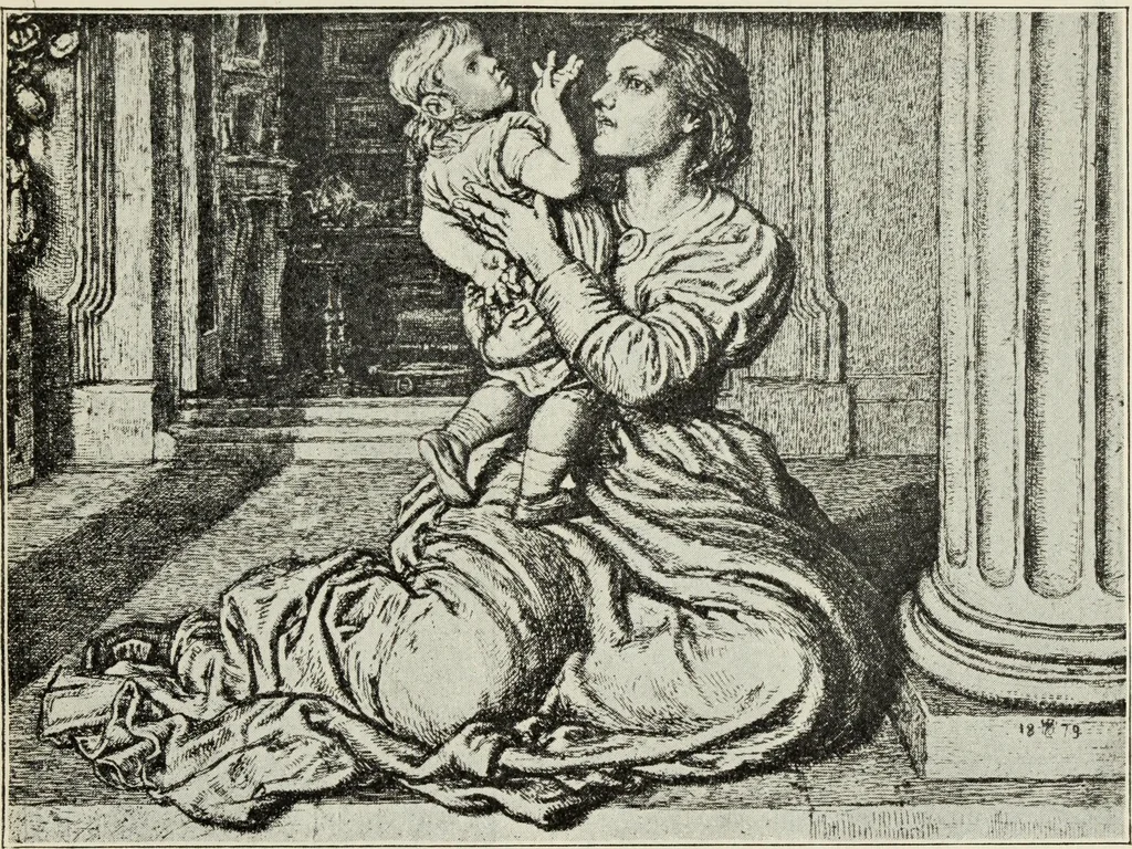 An illustration from Pre-Raphaelitism and the Pre-Raphaelite Brotherhood, 1905, leaf 384