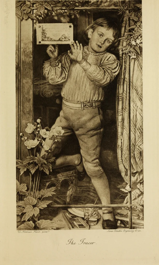An illustration from Pre-Raphaelitism and the Pre-Raphaelite Brotherhood, 1905, leaf 478