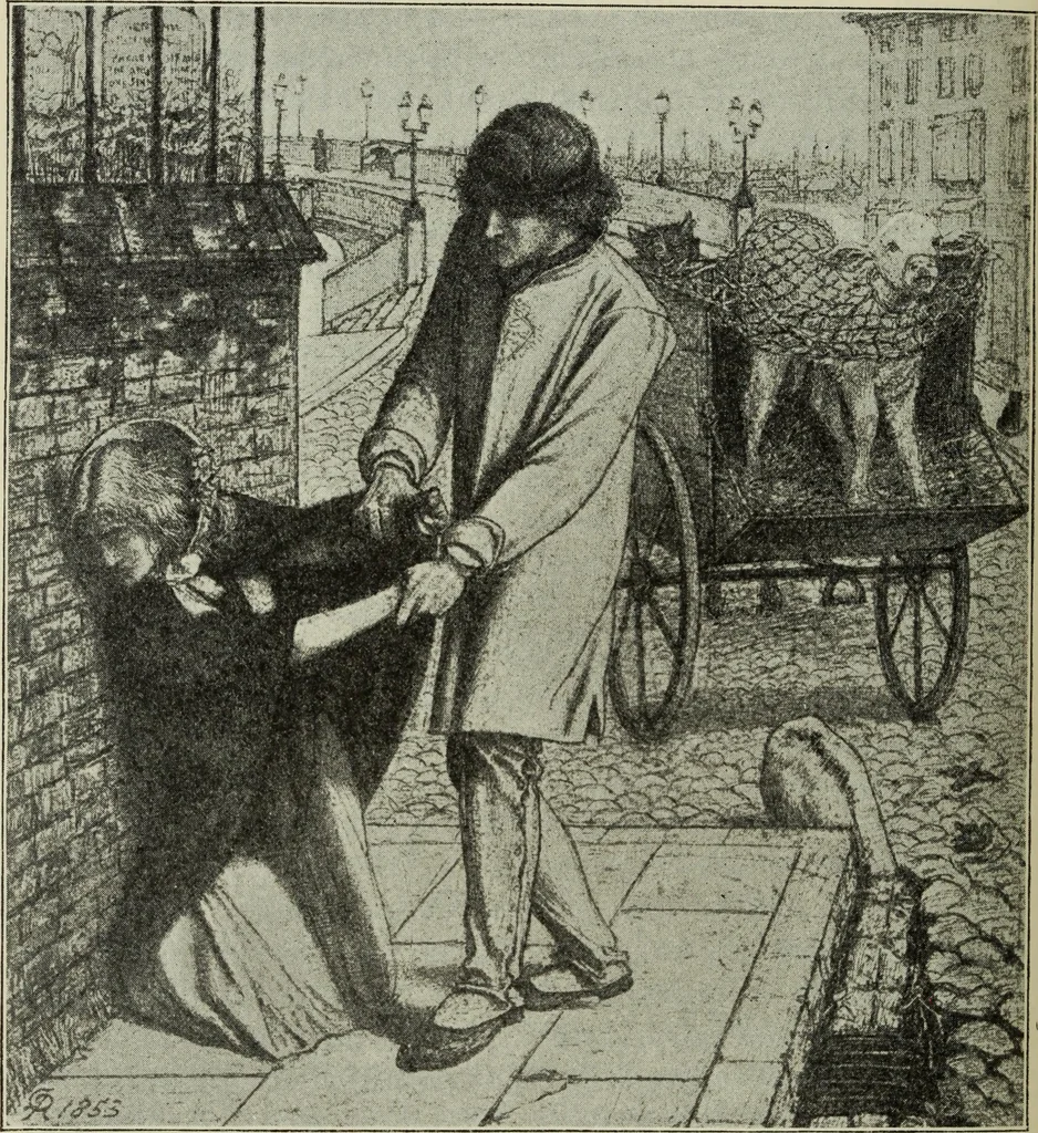 An illustration from Pre-Raphaelitism and the Pre-Raphaelite Brotherhood, 1905, leaf 493