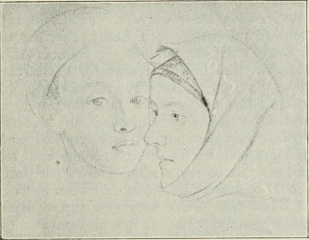 An illustration from Pre-Raphaelitism and the Pre-Raphaelite Brotherhood, 1905, leaf 50