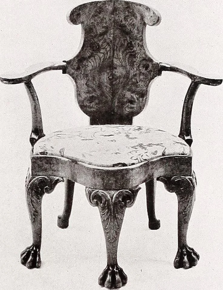 An illustration from The present state of old English furniture, 1921, leaf 104