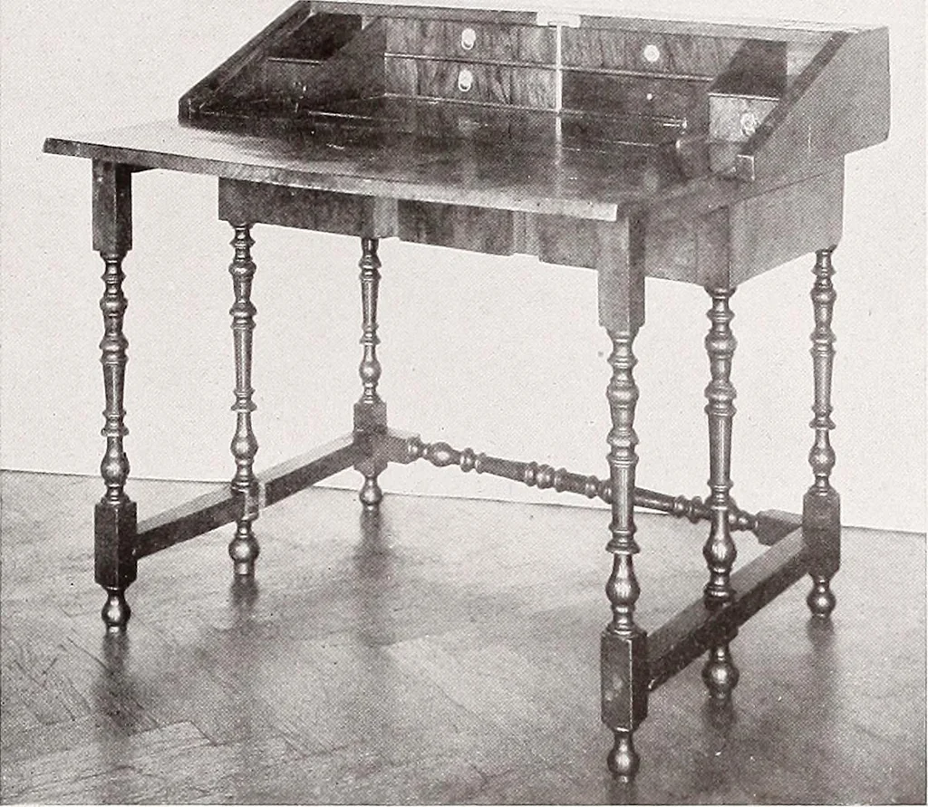 An illustration from The present state of old English furniture, 1921, leaf 106