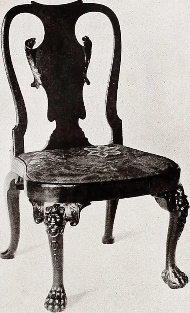 An illustration from The present state of old English furniture, 1921, leaf 156