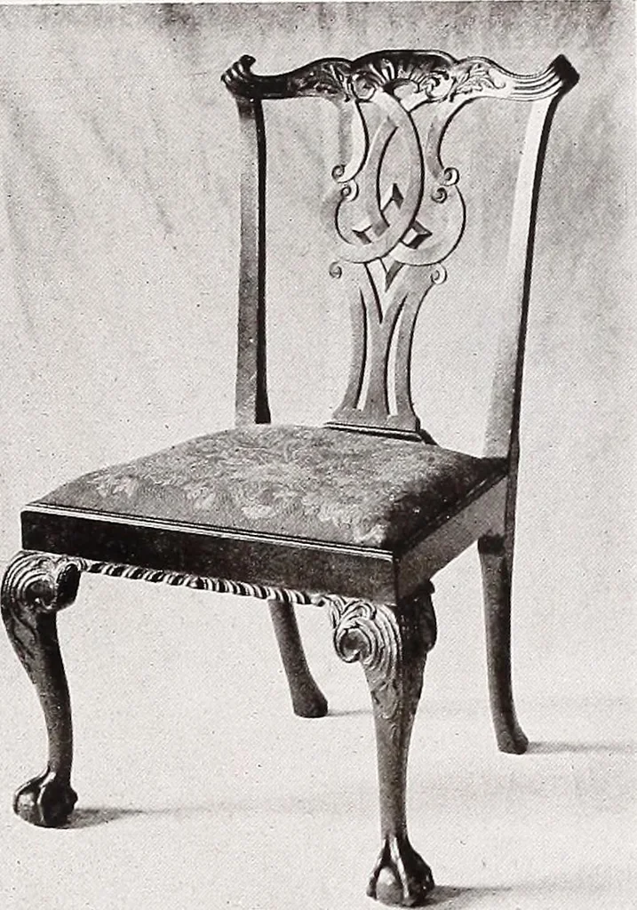 An illustration from The present state of old English furniture, 1921, leaf 156