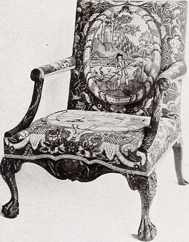 An illustration from The present state of old English furniture, 1921, leaf 156